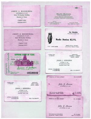 [Page of business cards]