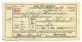 Primary view of [Poll tax receipt for John J. Herrera, County of Harris - 1941]