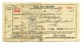 Primary view of [Poll tax receipt for John J. Herrera, County of Harris - 1940]