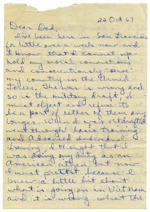 [Letter from Douglas M. Herrera to John J. Herrera - 1967-10-22]