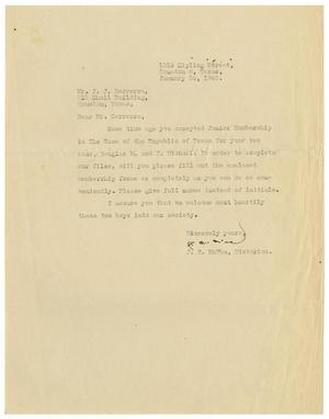 [Letter from J. C. McVea to John J. Herrera - 1945-01-20]