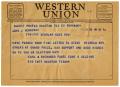 Thumbnail image of item number 1 in: '[Telegram from Earl M. Richards to John J. Herrera - 1954-07-23]'.