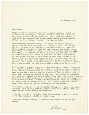 [Letter from Eleanor R. Garcia to John J. Herrera - 1963-11-13]