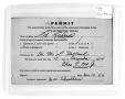 Text: [Cemetery permit for Dr. M. L. Holland]