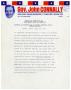Letter: [Endorsement of Governor John B. Connally -1964-04-25]