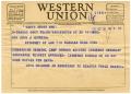Thumbnail image of item number 1 in: '[Telegram from John Goldsum, Jr. to John J. Herrera - 1954-10-30]'.