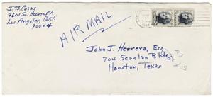 [Envelope from J. B. Casas to John J. Herrera - 1967-03-03]