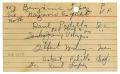 Primary view of [Handwritten notecard listing Texas City LULAC Council members]