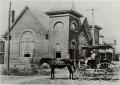 Thumbnail image of item number 1 in: '[A Buggy in Front of Presbyterian Church]'.