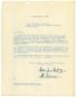 Primary view of [Credentials certification letter from Corpus Christi LULAC Council Number One to LULAC Credentials Committee - 1949-01-11]