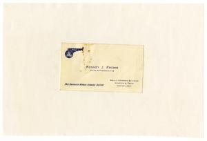 [Business card for Kenney J. Fromm]