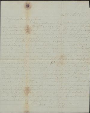 Primary view of object titled 'Letter to Cromwell Anson Jones, 8 October 1877'.
