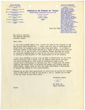 [Letter from Ed Idar, Jr., to John J. Herrera - 1953-06-18]