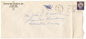 [Envelope from Popular Dry Goods Co., Inc. to John J. Herrera - 1958-03-19]