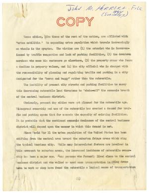 Primary view of object titled '[Report on mass transportation - 1964]'.