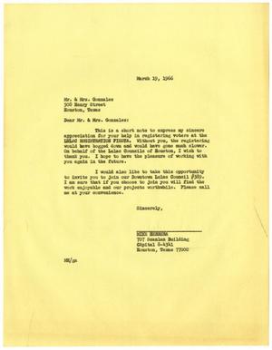 [Letter from John M. Herrera to Mr. and Mrs. Gonzales - 1966-03-22]