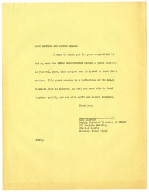 [Letter from John M. Herrera to all Presidents of Houston LULAC Councils - 1966-03-22]