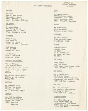 Primary view of object titled '[LULAC State Directors Roster - 1976-08-24]'.