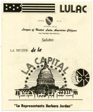 Primary view of object titled '[Program for La Mujer de la Capital event]'.