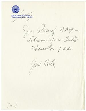 [Note from Jose Cortez - 1977]