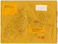 Thumbnail image of item number 1 in: '[Notes written on envelope from M. Cabello to John J. Herrera]'.