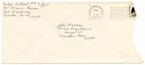 Primary view of object titled '[Envelope from LULAC District #8 Office to John J. Herrera - 1977-08-16]'.