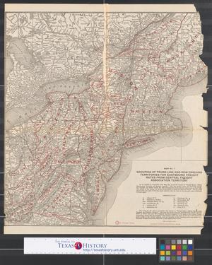 Primary view of object titled 'Grouping of trunk line and New England territories for eastbound freight rates from Central Freight Association territory.'.