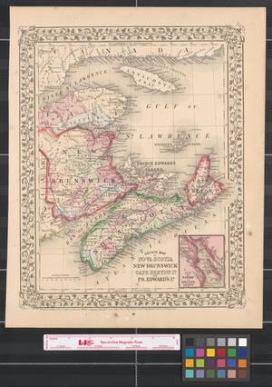 County map of Nova Scotia, New Brunswick, Cape Breton Id., and Pr. Edward's Id.