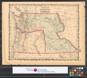 Primary view of object titled 'Johnson's Washington and Oregon.'.