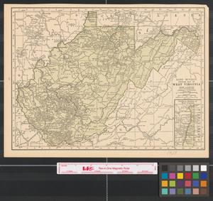 Rand McNally popular map of West Virginia.
