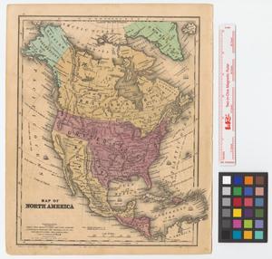 Primary view of object titled 'Map of North America.'.