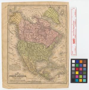 Primary view of object titled 'Map of North America : engraved to illustrate Mitchell's school and family geography.'.