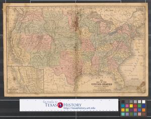 Map of the United States : Engraved to illustrate Mitchell's school & family geography.
