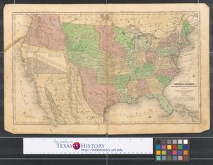Map of the United States, Canada, Texas & part of Mexico : to illustrate Olney's school geography.