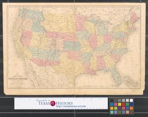 Map of the United States : Engraved to illustrate Mitchell's School & family geography.