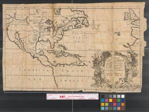 Primary view of A map of a new world between New Mexico and the frozen sea newly discovered by Father Lewis Hennepin Missionary Recollect and Native of Aht in Hainault; dedicated to his majesty of Great Britain William III.