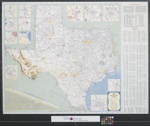 Primary view of object titled 'Official highway travel map.'.
