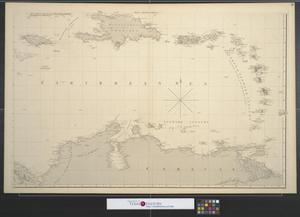 A general chart of the West Indies and Gulf of Mexico : Describing the gulf and windward passages, coasts of Florida, Louisiana, and Mexico, Bay of Honduras and Mosquito Shore; likewise the chart of the Spanish Main to the mouths of the Orinoco [Sheet 3].