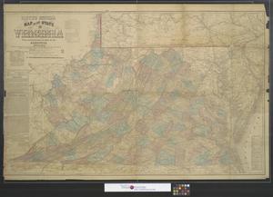 Lloyd's official map of the state of Virginia from actual surveys by order of the executive, 1828 & 1859.