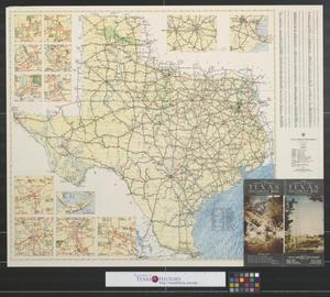 Texas highway map.