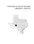 Book: Inventory of county records, Crockett County courthouse, Ozona, Texas