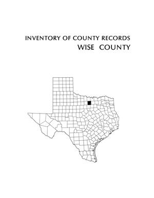 Primary view of object titled 'Inventory of county records, Wise County Courthouse, Decatur, Texas'.