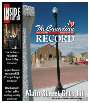 Primary view of object titled 'The Canadian Record (Canadian, Tex.), Vol. 119, No. 16, Ed. 1 Thursday, April 16, 2009'.