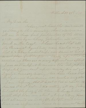 Primary view of object titled 'Letter to Cromwell Anson Jones, 23 September 1875'.