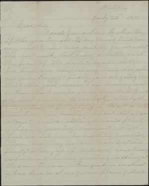 Primary view of object titled 'Letter to Cromwell Anson Jones, 24 July 1875'.