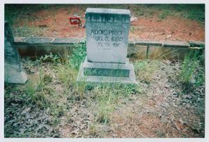 Primary view of object titled '[Headstone of Addie Price]'.