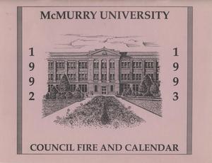 Council Fire, Handbook of McMurry University, 1992-1993
