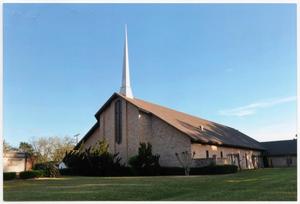 [Photo of Calvary Baptist Church in Cleveland, Texas]