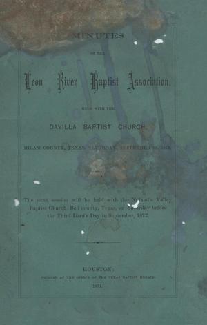 Minutes of the Leon River Baptist Association, 1871