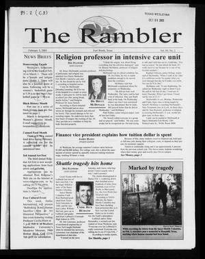The Rambler (Fort Worth, Tex.), Vol. 89, No. 2, Ed. 1 Wednesday, February 5, 2003
